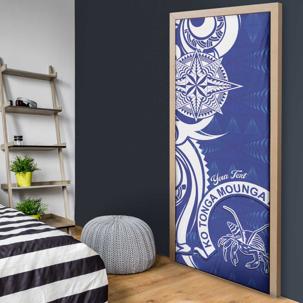 Personalised Queen Salote College Door Cover QSC Est 1926 Ngatu Pattern LT14 - Polynesian Pride