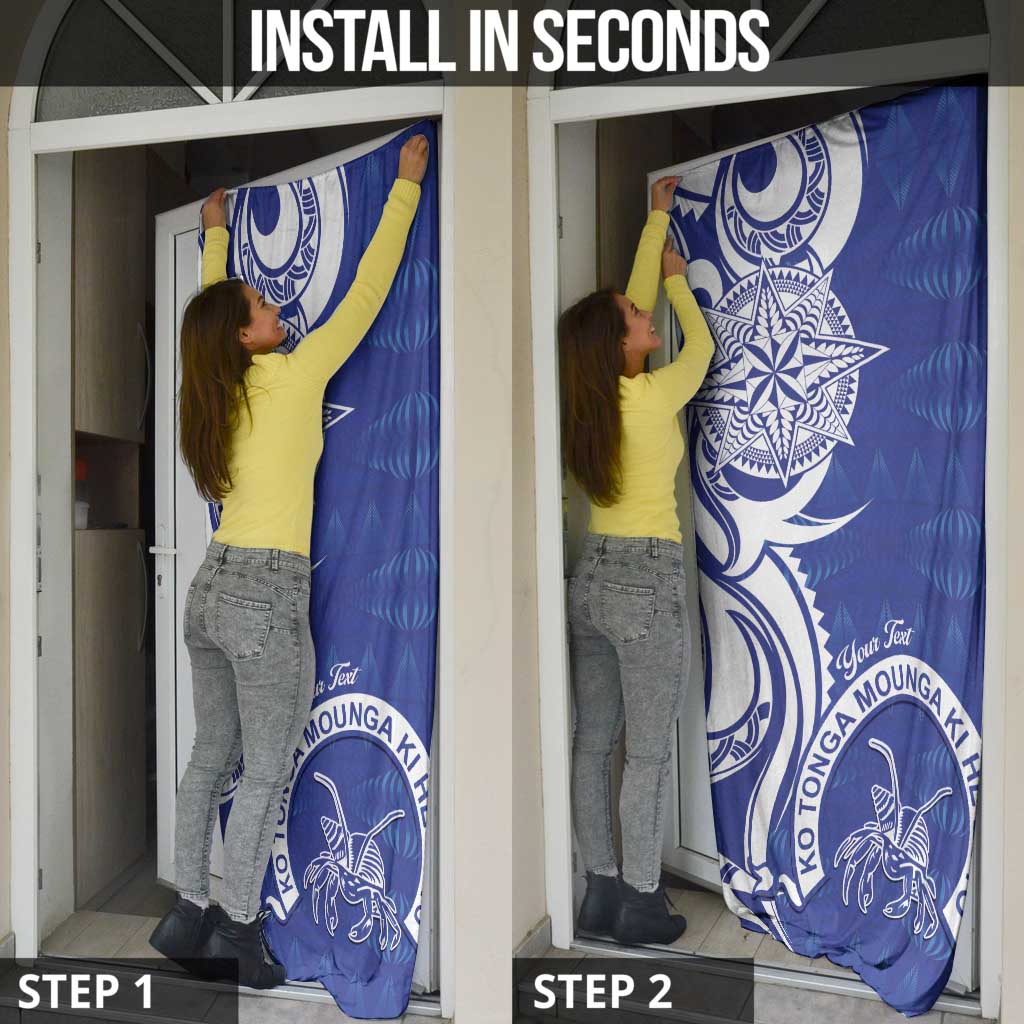 Personalised Queen Salote College Door Cover QSC Est 1926 Ngatu Pattern LT14 - Polynesian Pride