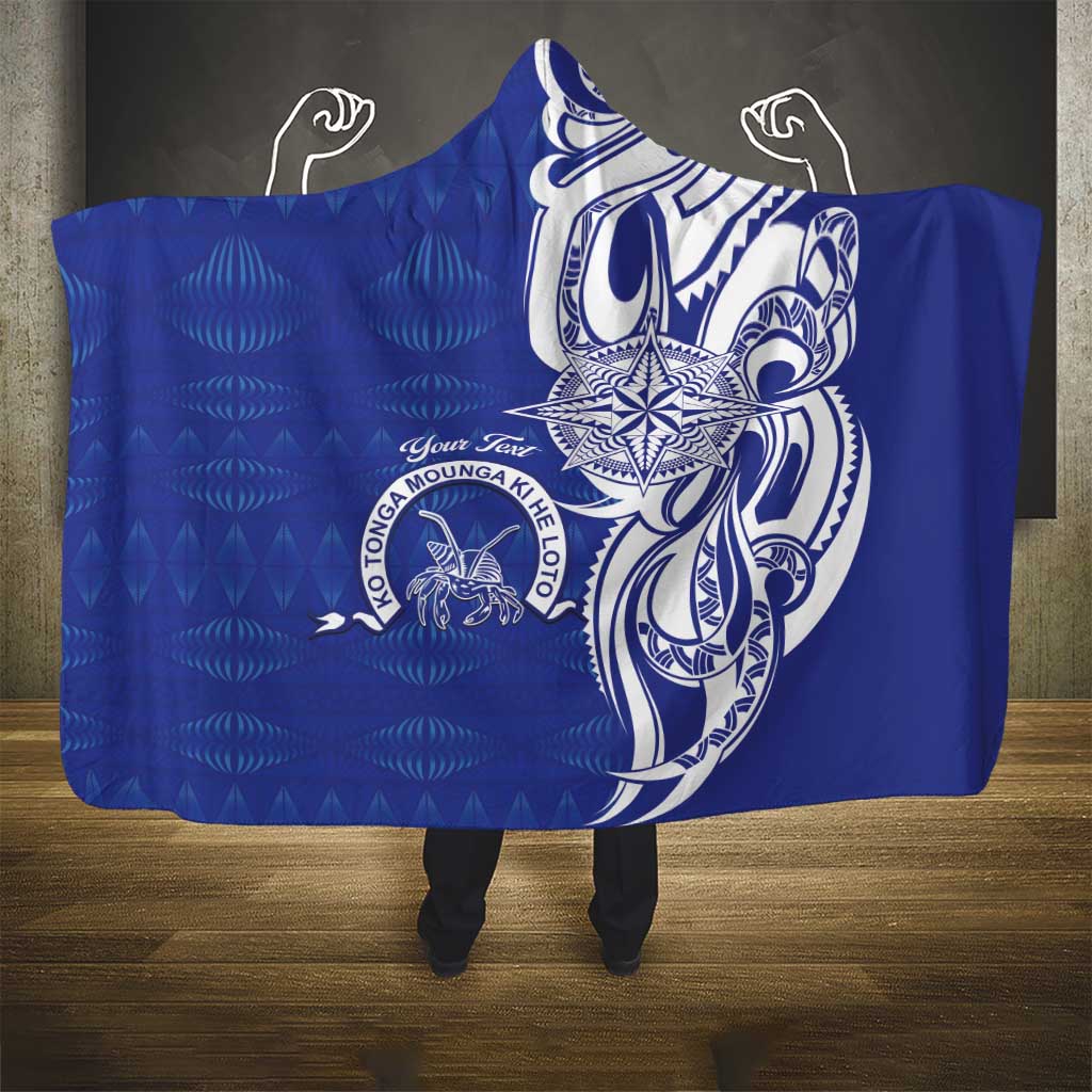 Personalised Queen Salote College Hooded Blanket QSC Est 1926 Ngatu Pattern LT14 - Polynesian Pride