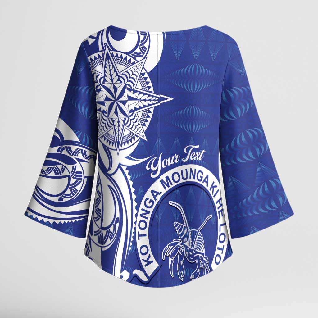 Personalised Queen Salote College Kimono Sleeve Blouse QSC Est 1926 Ngatu Pattern LT14 - Polynesian Pride