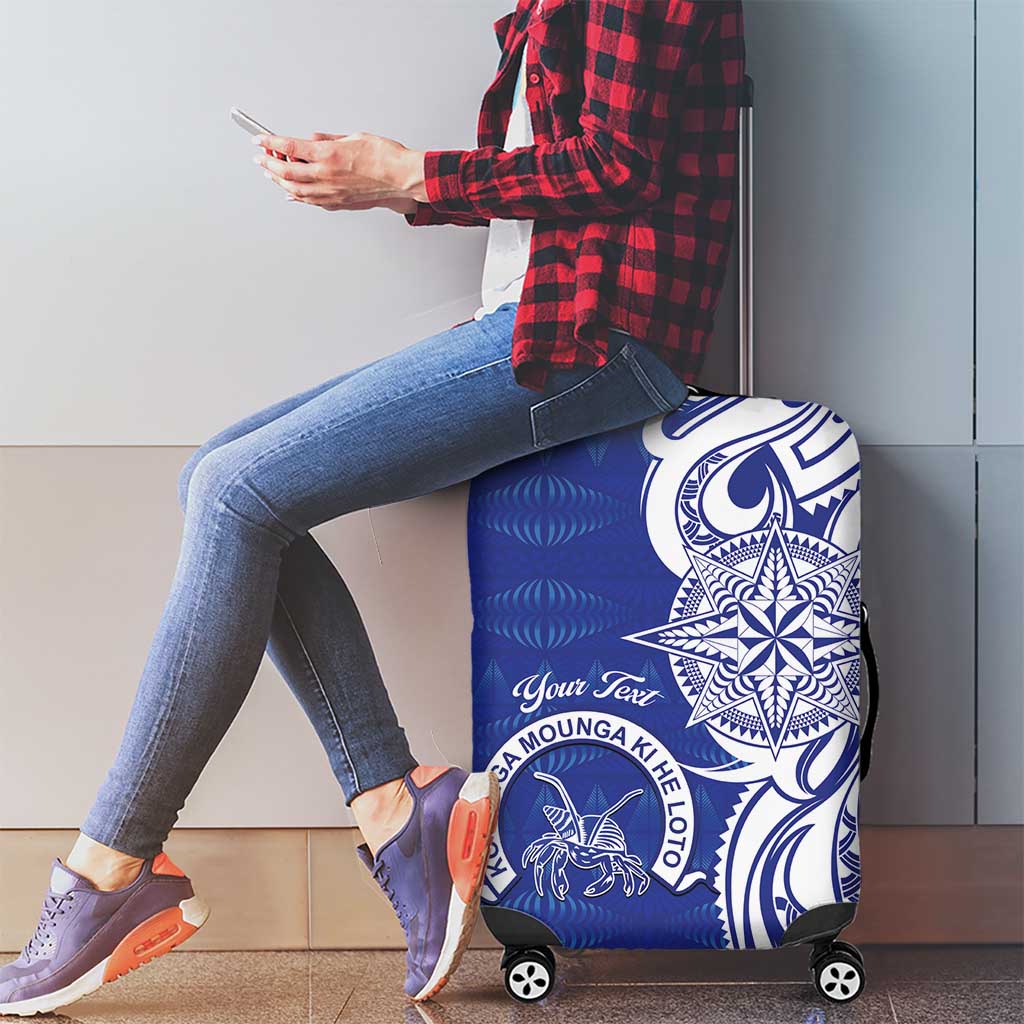 Personalised Queen Salote College Luggage Cover QSC Est 1926 Ngatu Pattern LT14 - Polynesian Pride