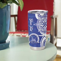 Personalised Queen Salote College Tumbler Cup QSC Est 1926 Ngatu Pattern LT14 - Polynesian Pride