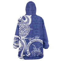 Personalised Queen Salote College Wearable Blanket Hoodie QSC Est 1926 Ngatu Pattern LT14 - Polynesian Pride