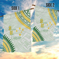 Samoa Ua Potopoto Garden Flag SUP Est 2025 Samoan Pattern LT14 - Polynesian Pride