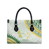 Samoa Ua Potopoto Leather Bag SUP Est 2025 Samoan Pattern LT14 - Polynesian Pride
