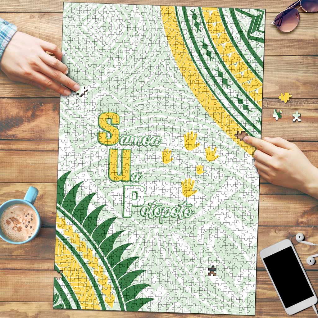 Samoa Ua Potopoto Puzzle SUP Est 2025 Samoan Pattern LT14 White - Polynesian Pride