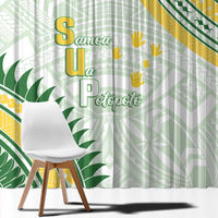 Samoa Ua Potopoto Window Curtain SUP Est 2025 Samoan Pattern LT14 - Polynesian Pride