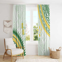 Samoa Ua Potopoto Window Curtain SUP Est 2025 Samoan Pattern LT14 - Polynesian Pride