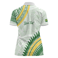 Personalised Samoa Ua Potopoto Women Polo Shirt SUP Est 2025 Samoan Pattern LT14 - Polynesian Pride