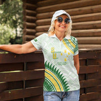 Personalised Samoa Ua Potopoto Women Polo Shirt SUP Est 2025 Samoan Pattern LT14 - Polynesian Pride