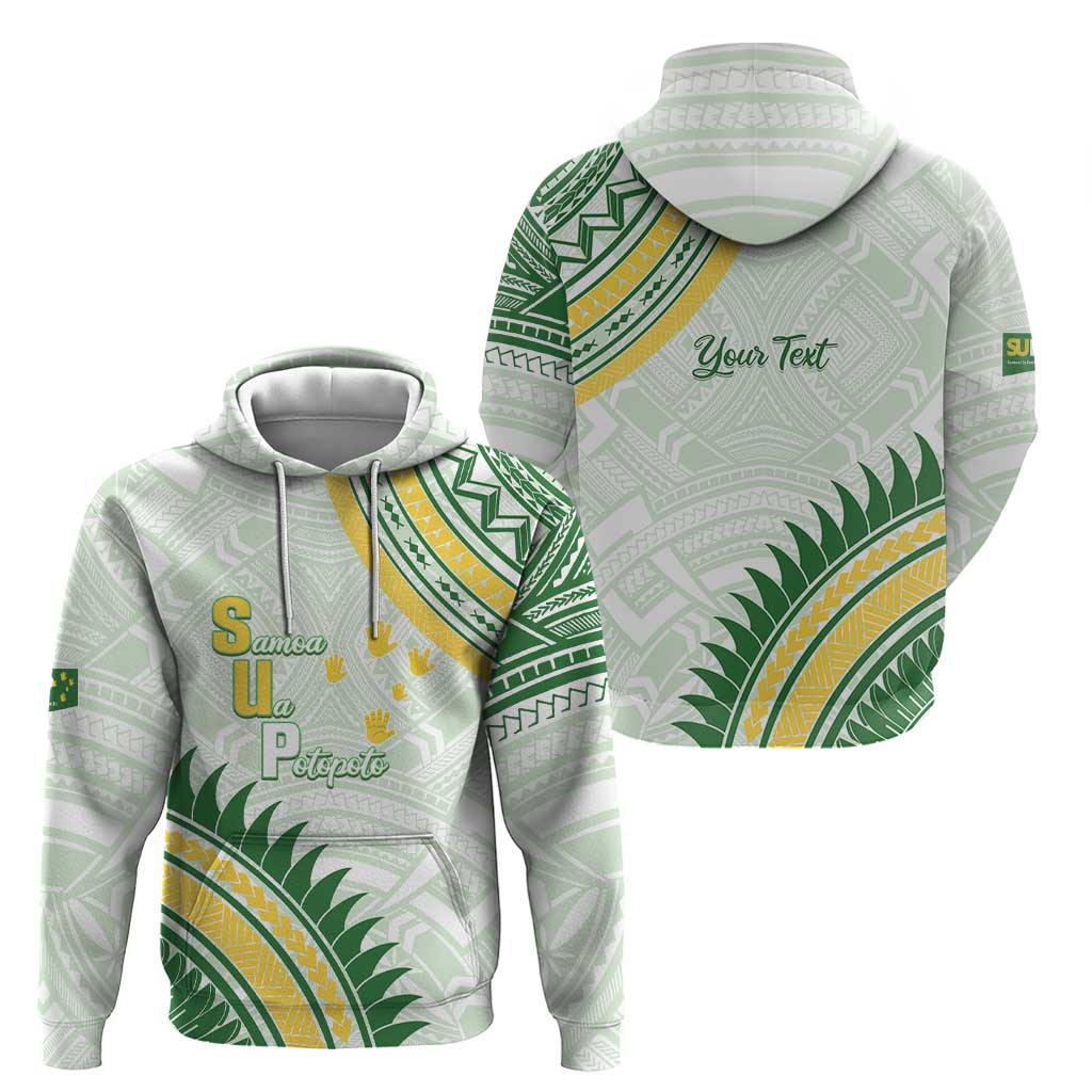 Personalised Samoa Ua Potopoto Zip Hoodie SUP Est 2025 Samoan Pattern LT14 - Polynesian Pride