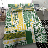 Samoa Uniting Party Bedding Set SUP Est 2025 Siapo Pattern LT14 - Polynesian Pride