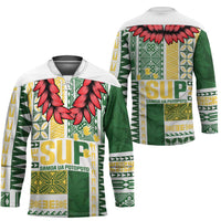 Samoa Uniting Party Hockey Jersey SUP Est 2025 Siapo Pattern LT14 - Polynesian Pride