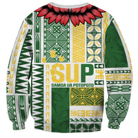 Samoa Uniting Party Sweatshirt SUP Est 2025 Siapo Pattern LT14 - Polynesian Pride