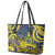 Niue Peniamina Gospel Day Leather Tote Bag Unique Niean Hiapo LT14 - Polynesian Pride