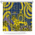 Niue Peniamina Gospel Day Shower Curtain Unique Niean Hiapo LT14 Blue - Polynesian Pride