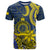 Niue Peniamina Gospel Day T Shirt Unique Niean Hiapo LT14 Blue - Polynesian Pride