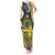 Niue Peniamina Gospel Day Tank Maxi Dress Unique Niean Hiapo LT14 Women Blue - Polynesian Pride