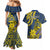 Personalised Niue Peniamina Gospel Day Couples Matching Mermaid Dress and Hawaiian Shirt Unique Niean Hiapo LT14 - Polynesian Pride