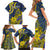 Personalised Niue Peniamina Gospel Day Family Matching Short Sleeve Bodycon Dress and Hawaiian Shirt Unique Niean Hiapo LT14 - Polynesian Pride