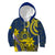 Personalised Niue Peniamina Gospel Day Kid Hoodie Unique Niean Hiapo LT14 Hoodie Blue - Polynesian Pride