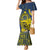 Personalised Niue Peniamina Gospel Day Mermaid Dress Unique Niean Hiapo LT14 Women Blue - Polynesian Pride