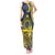 Personalised Niue Peniamina Gospel Day Tank Maxi Dress Unique Niean Hiapo LT14 Women Blue - Polynesian Pride