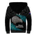 Custom New Zealand Silver Fern Rugby Sherpa Hoodie Pacific 2023 Kia Haka Kiwis With Maori Ta Moko LT14 - Polynesian Pride