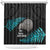 New Zealand Silver Fern Rugby Shower Curtain Pacific 2023 Kia Haka Kiwis With Maori Ta Moko LT14 Black - Polynesian Pride