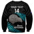 Custom New Zealand Silver Fern Rugby Sweatshirt Pacific 2023 Kia Haka Kiwis With Maori Ta Moko LT14 - Polynesian Pride