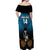 Custom Fiji Tapa Rugby Off Shoulder Maxi Dress Pacific 2023 Go Fijian Bati LT14 - Polynesian Pride