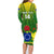 Custom Cook Islands Rugby Family Matching Long Sleeve Bodycon Dress and Hawaiian Shirt Pacific 2023 Go The Kukis LT14 - Polynesian Pride