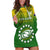 Custom Cook Islands Rugby Hoodie Dress Pacific 2023 Go The Kukis LT14 Green - Polynesian Pride