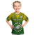 Custom Cook Islands Rugby Kid T Shirt Pacific 2023 Go The Kukis LT14 Green - Polynesian Pride