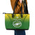 Custom Cook Islands Rugby Leather Tote Bag Pacific 2023 Go The Kukis LT14 - Polynesian Pride