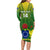 Custom Cook Islands Rugby Long Sleeve Bodycon Dress Pacific 2023 Go The Kukis LT14 - Polynesian Pride