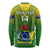 Custom Cook Islands Rugby Long Sleeve Shirt Pacific 2023 Go The Kukis LT14 - Polynesian Pride