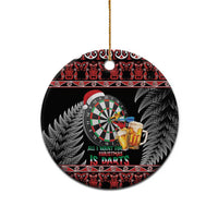 All I Want For Christmas Is Darts New Zealand Ceramic Ornament LT14 - Polynesian Pride