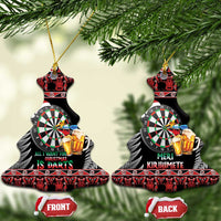 All I Want For Christmas Is Darts New Zealand Ceramic Ornament LT14 Christmas Tree Black - Polynesian Pride