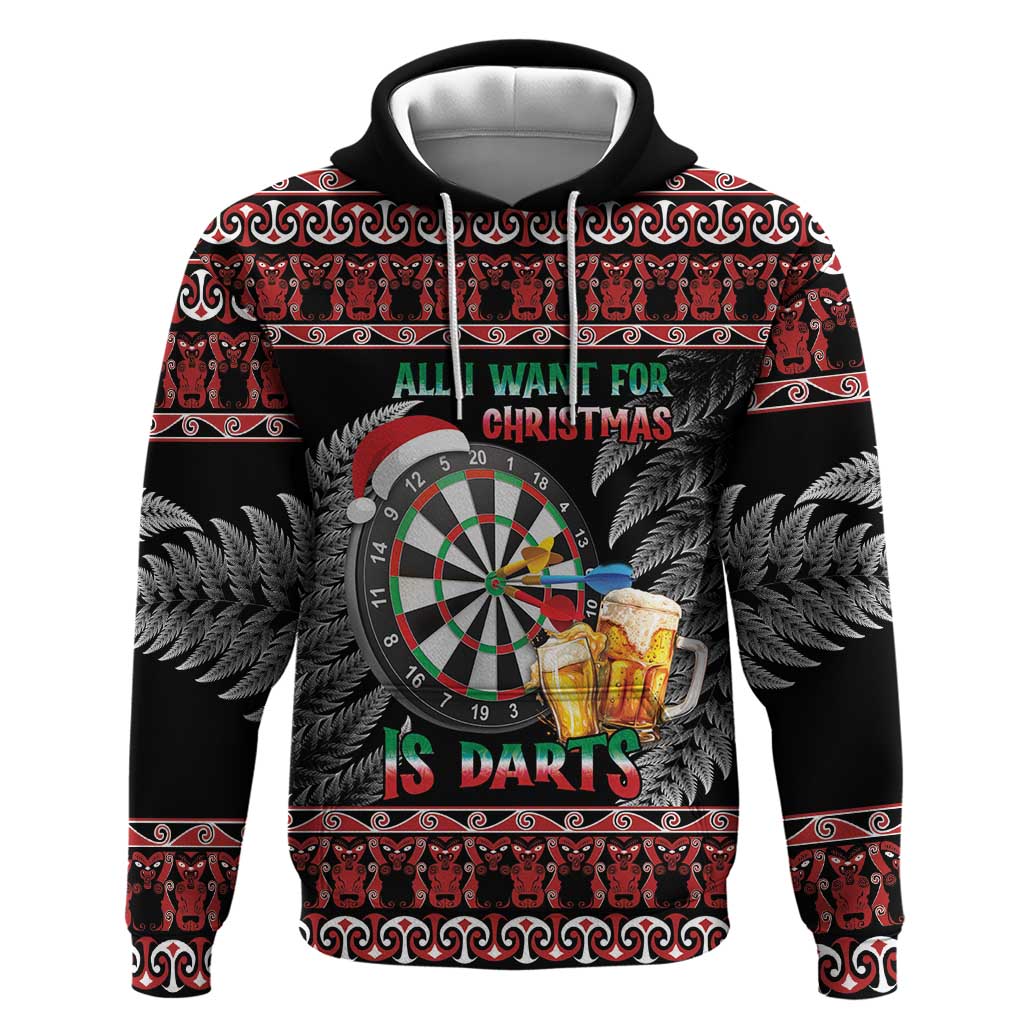 All I Want For Christmas Is Darts New Zealand Hoodie