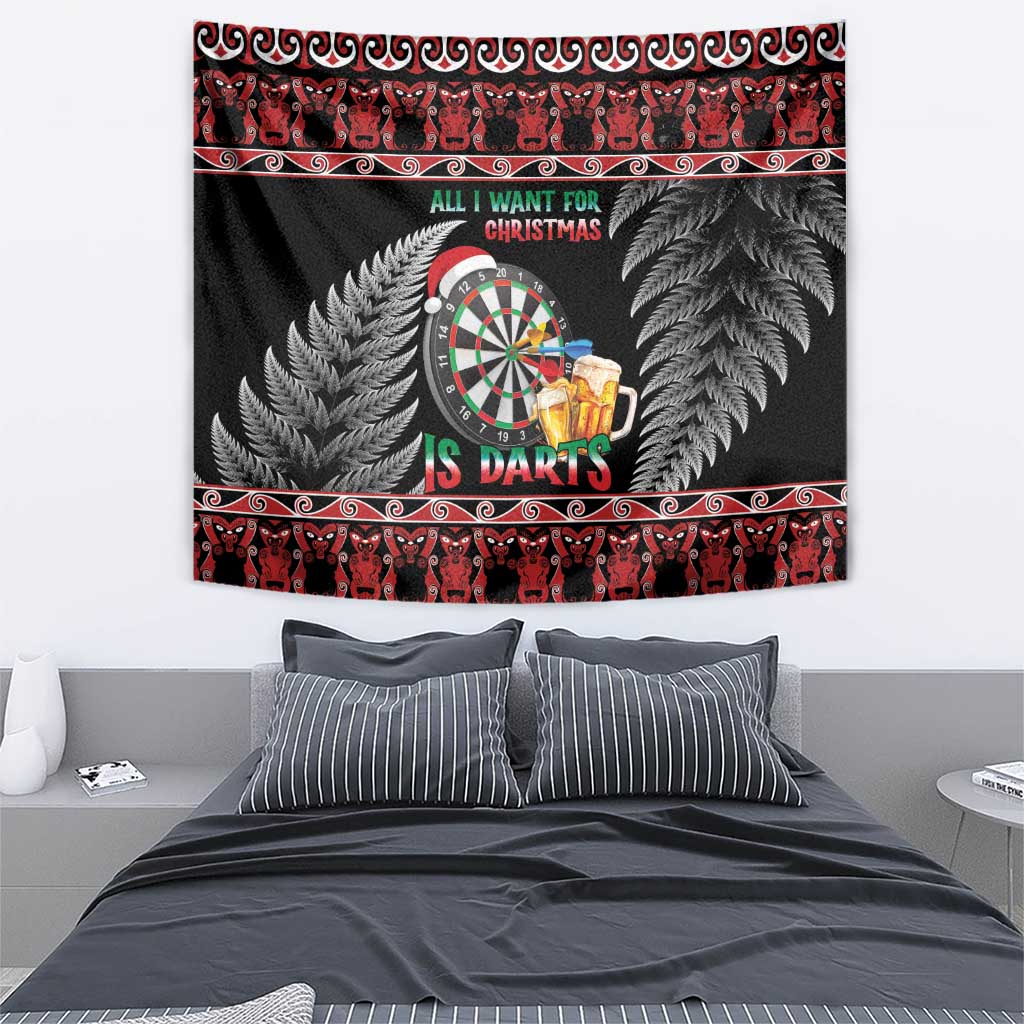 All I Want For Christmas Is Darts New Zealand Tapestry LT14 - Polynesian Pride