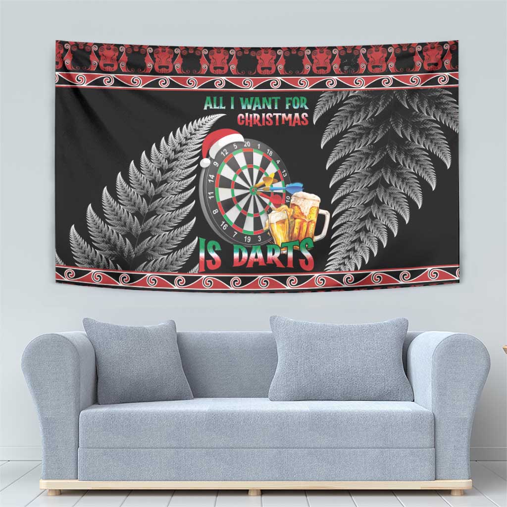 All I Want For Christmas Is Darts New Zealand Tapestry LT14 - Polynesian Pride
