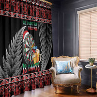 All I Want For Christmas Is Darts New Zealand Window Curtain LT14 - Polynesian Pride