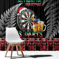 All I Want For Christmas Is Darts New Zealand Window Curtain LT14 - Polynesian Pride