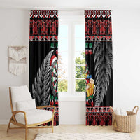 All I Want For Christmas Is Darts New Zealand Window Curtain LT14 - Polynesian Pride