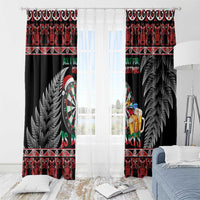 All I Want For Christmas Is Darts New Zealand Window Curtain LT14 - Polynesian Pride