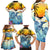 Aloha Hawaii Dolphins Family Matching Long Sleeve Bodycon Dress and Hawaiian Shirt Heart Of The Ocean Tropical Summer Vibes LT14 - Polynesian Pride