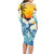 Aloha Hawaii Dolphins Family Matching Long Sleeve Bodycon Dress and Hawaiian Shirt Heart Of The Ocean Tropical Summer Vibes LT14 - Polynesian Pride