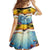 Aloha Hawaii Dolphins Family Matching Off Shoulder Short Dress and Hawaiian Shirt Heart Of The Ocean Tropical Summer Vibes LT14 - Polynesian Pride