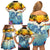 Aloha Hawaii Dolphins Family Matching Off Shoulder Short Dress and Hawaiian Shirt Heart Of The Ocean Tropical Summer Vibes LT14 - Polynesian Pride